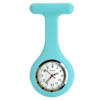 Fako - Verpleegstershorloge - Siliconen RVS Lumi - Aqua