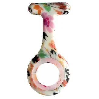 Fako - Verpleegstershorloge - Siliconen Hoesje Print - Wilde Bloemen