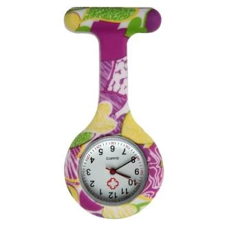 Fako - Verpleegstershorloge - Siliconen RVS Print - Flower Power