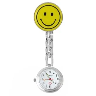 Fako - Verpleegstershorloge - Smiley - Geel