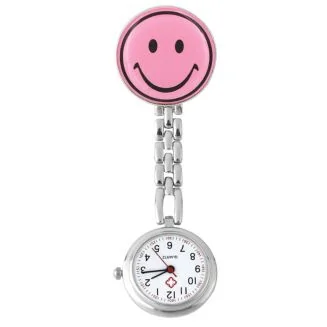 Fako - Verpleegstershorloge - Smiley - Roze