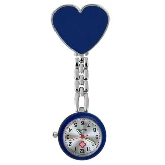 Fako - Verpleegstershorloge - Hart - Donkerblauw
