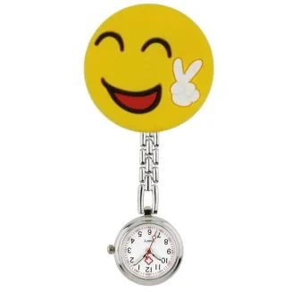 Fako - Verpleegstershorloge - 3D Ketting - Emoji Peace