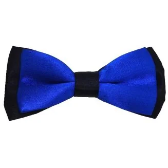 Fako Fashion - Kinder Vlinderstrik - Vlinderdas - Duo Tone - 10cm - Royal Blauw