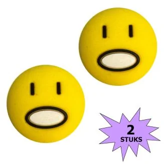 Fako Bijoux - Tennisdemper - Emoji - Sprakeloos - 2 Stuks
