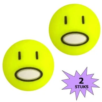 Fako Bijoux - Tennisdemper - Emoji - Geschrokken - 2 Stuks