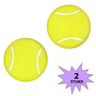 Fako Bijoux - Tennisdemper - Tennisbal - Geel - 2 Stuks