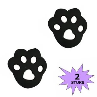 Fako Bijoux - Tennisdemper - Poot - Zwart - 2 Stuks