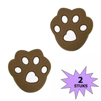 Fako Bijoux - Tennisdemper - Poot - Bruin - 2 Stuks