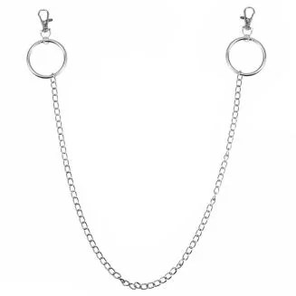Fako Bijoux - Sleutelketting - Broekketting - Portemonnee Ketting - 77cm - Zilverkleurig