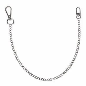 Fako Bijoux - Sleutelketting - Broekketting - Portemonnee Ketting - 39cm - Zilverkleurig