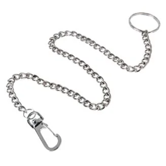 Fako Bijoux - Sleutelketting - Broekketting - Portemonnee Ketting - 38cm - Zilverkleurig