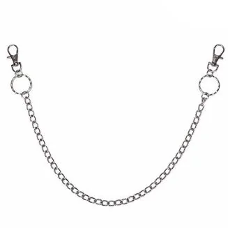 Fako Bijoux - Sleutelketting - Broekketting - Portemonnee Ketting - 48cm - Zilverkleurig