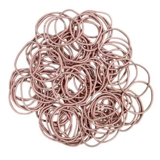 Fako Fashion - Haarelastiekjes - Ø 45mm - 2mm Dik - 100 Stuks - Roze