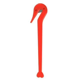 Fako Fashion - Elastiekmesje Rood - Elastiek - Mesje - Snijden - Haarelastiekjes - Haar - Haaraccessoire - Hart Rood