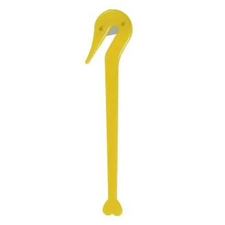 Fako Fashion - Elastiekmesje Geel - Elastiek - Mesje - Snijden - Haarelastiekjes - Haar - Haaraccessoire - Hart Geel