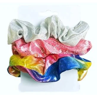 Fako Fashion - Haarelastiek - Scrunchie - Haarwokkel - Haarband - Unicorn Forever - 3 Stuks