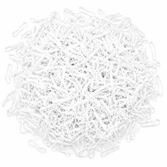 Fako Fashion - 500x Gekleurde Maxi Elastiekjes Wit - Meisjes - Baby - Kinderen - Haar Elastiekjes - Elastiek - Extra Sterk - Wit - 2.5 cm - 500 Stuks