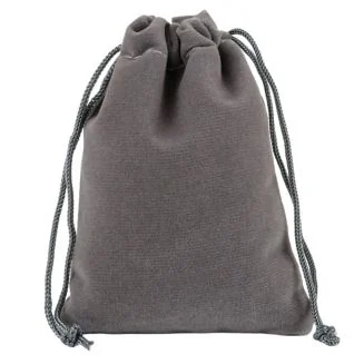 Fako Bijoux - Fluweel Cadeau Zakjes - Velours - 10x12cm - Grijs - 10 Stuks