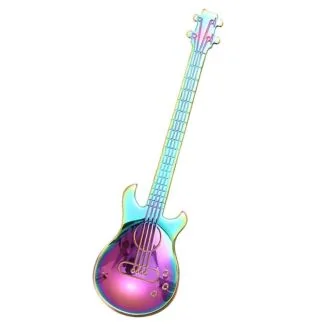 Fako Bijoux - Theelepel / Koffielepel Gitaar - Regenboog - 1 Stuk