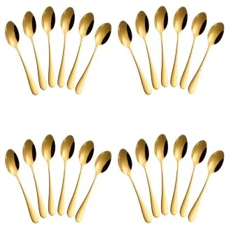 Fako Bijoux - Theelepel / Koffielepel Classic - 12cm - Goud - 24 Stuks