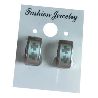 Fako Bijoux - Oorbellen - Oorringen - Stainless Steel - Klavertjes