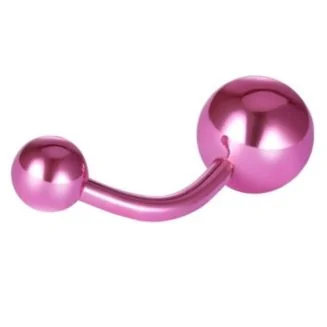 Fako Bijoux - Navelpiercing - Titanium - Roze