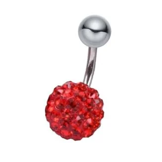Fako Bijoux - Navelpiercing - Disco Dots - Rood