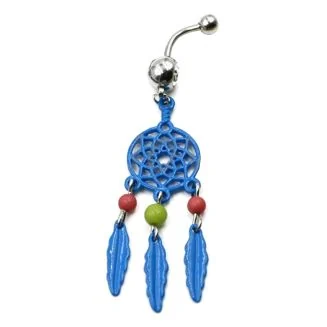 Fako Bijoux - Navelpiercing - Dreamcatcher Retro - Blauw