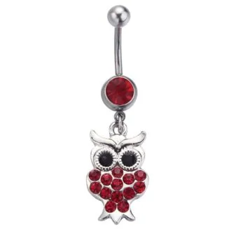 Fako Bijoux - Navelpiercing - Uiltje - Rood