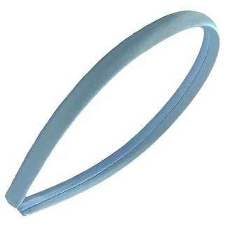 Fako Fashion - Diadeem - Satijn - 10mm - Lichtblauw