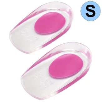 Fako Bijoux - 3D Soft Gel Hielspoor Zooltjes - Maat 35-39 - Hielbeschermer - Hielspoor Gelhak - Hiel Zooltjes - Inlegzool Cups - Maat S - Roze