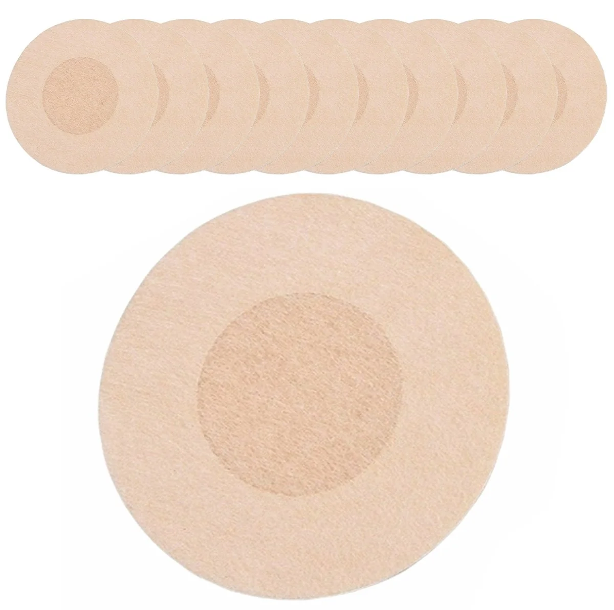 Fako Bijoux - Tepelstickers - Tepelbedekker - Tepelplakkers - Tepel Stickers - Nipple Covers - Tepel BH - Rond- 5 Paar - 10 Stuks