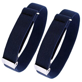 Fako Bijoux - Mouwophouders - Elastisch - Per Paar - 2 Stuks - Navy Blauw