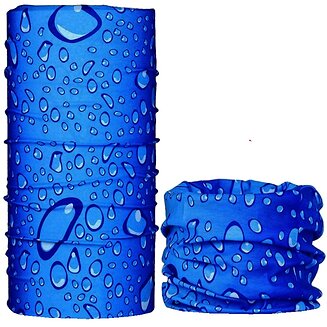 Fako Fashion - Microfiber Faceshield - Bandana - Nekwarmer - Sjaal - Water Druppels
