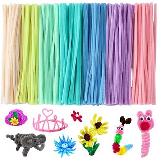 Pastel pijpenragers van 30 cm voor knutselen