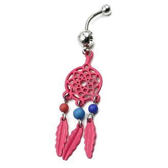 Fako Bijoux - Navelpiercing - Dreamcatcher Retro - Roze