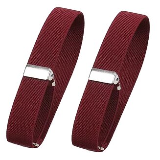Fako Bijoux - Mouwophouders - Elastisch - Per Paar - 2 Stuks - Bordeaux Rood