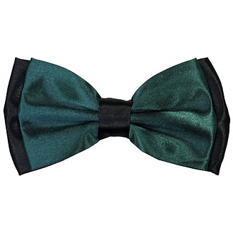 Fako Fashion - Vlinderstrik - Vlinderdas - Duo Tone - 12cm - Donkergroen