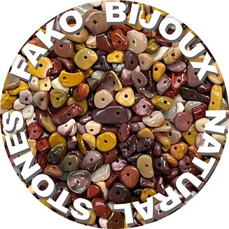 Fako Bijoux - Stukjes Natuursteen - Natuursteen Chips - Stukjes Onregelmatige Natuursteen Split In Doosje - 5-8mm - 60-70 Gram - Eigeel Agaat