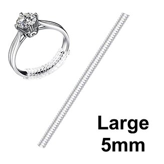 Fako Bijoux - Ringverkleiner - Ring Verkleiner - Large - 5mm - 10cm - Transparant