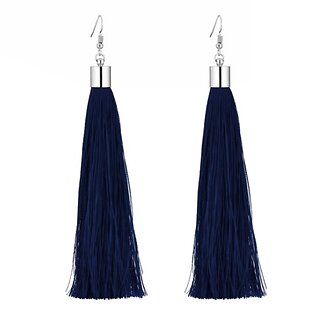 Fako Bijoux - Oorbellen - Kwast XL - Costa - Navy Blauw