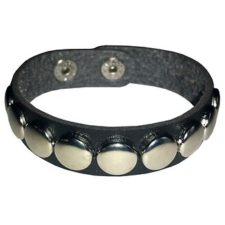 Fako Bijoux - Armband - Studs - Rond - Zwart