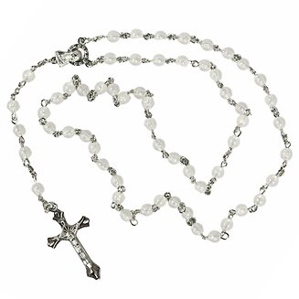 Fako Bijoux - Rozenkrans - Glow In The Dark - Religieuze Ketting - Acryl - 6mm