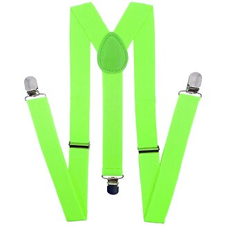 Fako Fashion - Bretels - Effen - 100cm - Fluo Groen