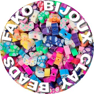 Fako Bijoux - Klei Kralen Vlinder - Figuurkralen - Kleikralen - 10mm - 1000 Stuks - Bulk