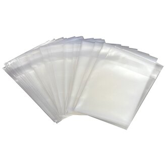 Fako Bijoux - Cellofaan Zakjes Frosted 7x7cm - Zakjes Met Plakstrip - Zelfklevende Zakjes - Uitdeelzakjes - Mat Transparant - 200 Stuks
