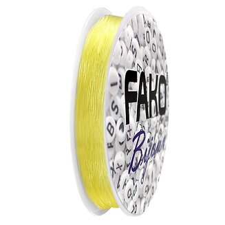 Fako Bijoux - Elastisch Nylon Draad - Sieraden Maken - 0.8mm - 8 Meter - Geel