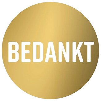 Fako Bijoux - Stickers Op Vel - 40mm - Bedankt - Beloningsstickers - Stickers Kinderen - Sluitsticker - Sluitzegel - 60 Stuks