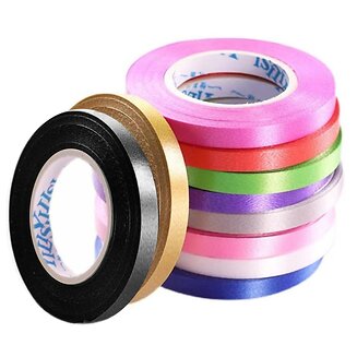 Fako Bijoux - 50x Kleurrijke Cadeaulinten 5mm - Knutselband Voor Decoraties En Geschenkverpakking - Decoratielint - Ballonnenlint - 50 Stuks